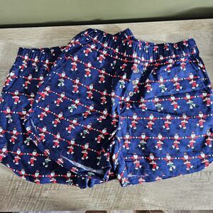 LOT of 2 PJ Place Mens Size XS Lounge Pajama Shorts Sleep Shorts Boxers Holiday